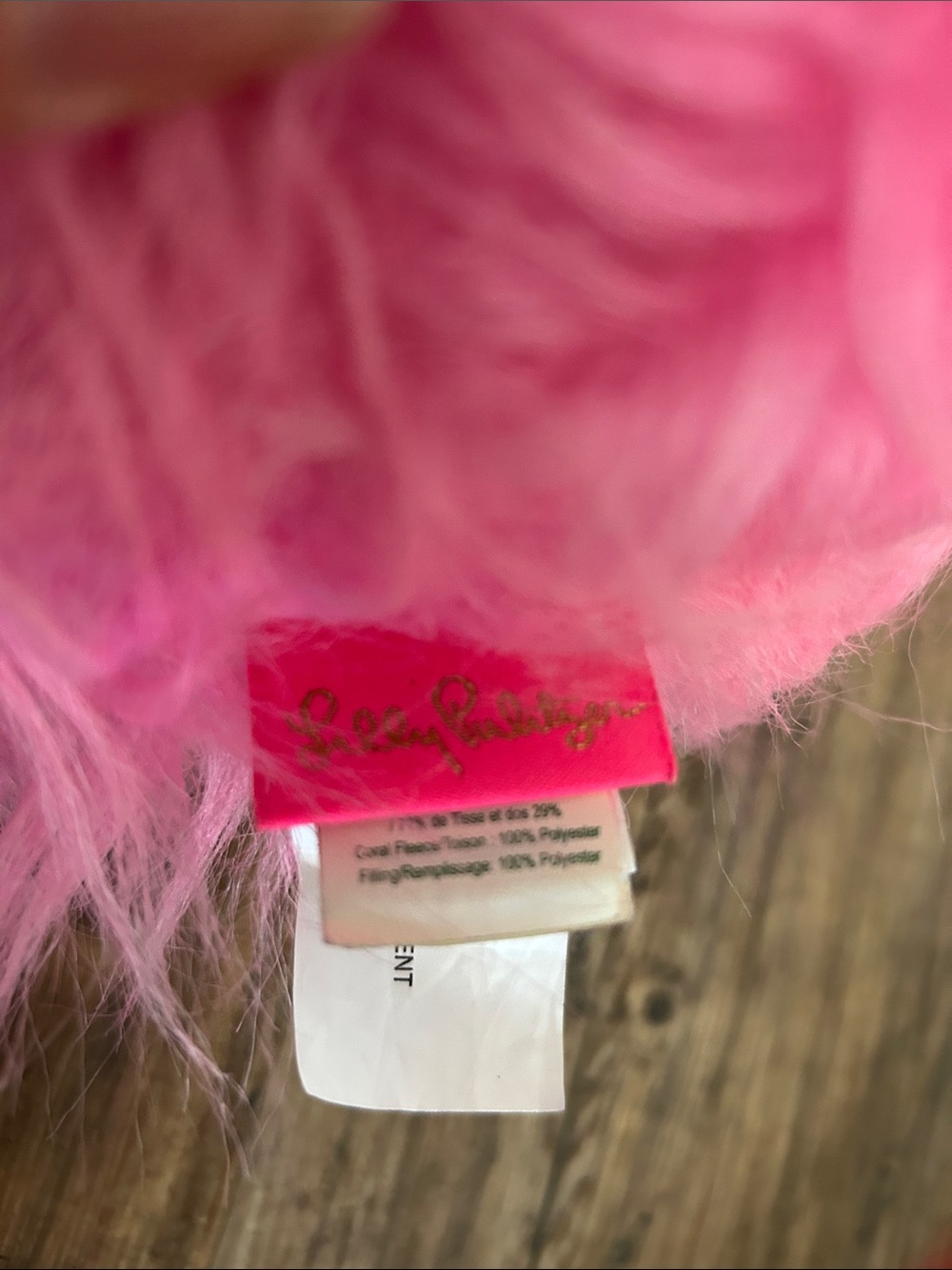 Lily Pulitzer Pink Plush Flamingo - Picture 2 of 2
